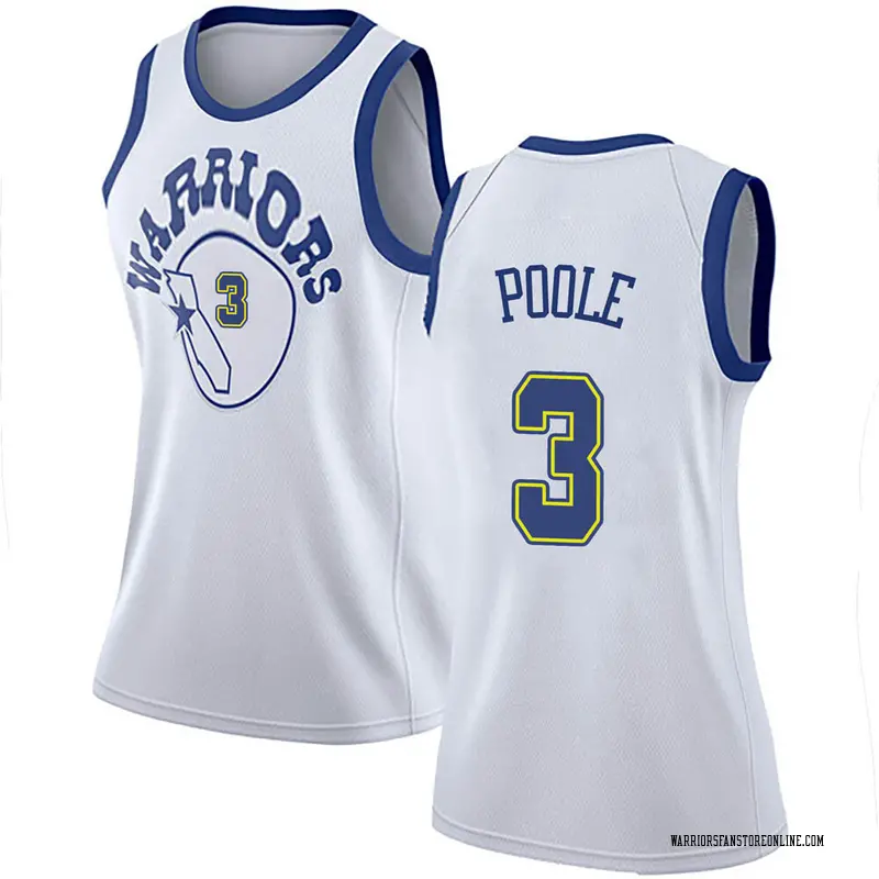 Golden State Warriors Swingman Gold Jordan Poole White Hardwood