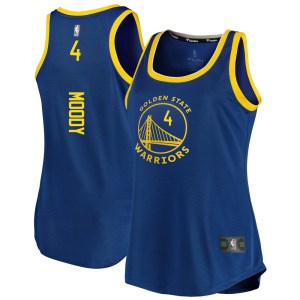 Golden State Warriors Fast Break Gold Moses Moody Royal 2019/20 Tank Jersey - Icon Edition - Women's