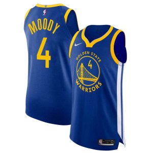 Golden State Warriors Authentic Blue Moses Moody 2020/21 Jersey - Icon Edition - Men's