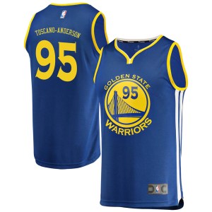 Golden State Warriors Gold Juan Toscano-Anderson Royal Fast Break Jersey - Icon Edition - Men's