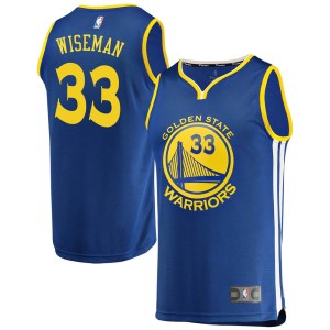 Golden State Warriors Gold James Wiseman Royal Fast Break Jersey - Icon Edition - Men's