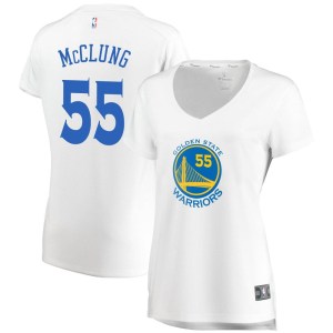 Golden State Warriors Fast Break Gold Mac McClung White Jersey - Association Edition - Women's