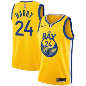 Golden State Warriors Swingman Gold Rick Barry Yellow 2019/20 Jersey - Statement Edition - Youth