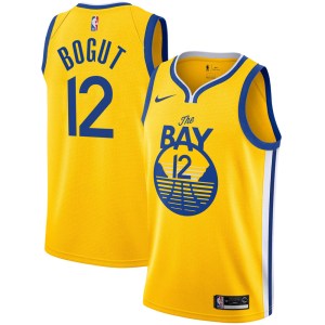 Golden State Warriors Swingman Gold Andrew Bogut Yellow 2019/20 Jersey - Statement Edition - Youth