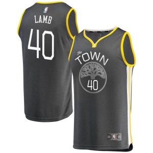 Golden State Warriors Fast Break Gold Anthony Lamb Charcoal Jersey - Statement Edition - Men's