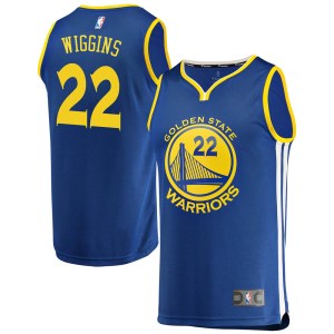 Golden State Warriors Gold Andrew Wiggins Royal Fast Break Jersey - Icon Edition - Youth