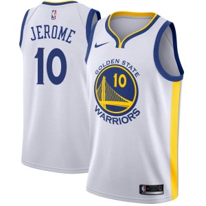 Golden State Warriors Swingman Gold Ty Jerome White Jersey - Association Edition - Youth