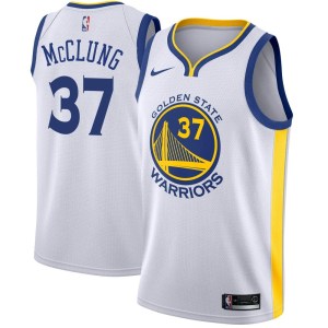 Golden State Warriors Swingman Gold Mac McClung White Jersey - Association Edition - Youth