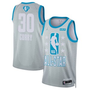 Golden State Warriors Swingman Gold Stephen Curry Gray 2022 All-Star Game Jersey - Youth