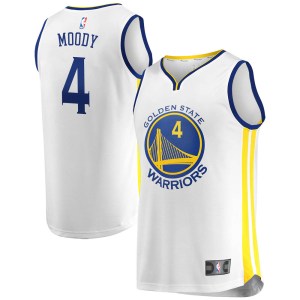 Golden State Warriors Gold Moses Moody White Fast Break Jersey - Association Edition - Men's