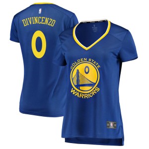 Golden State Warriors Fast Break Gold Donte DiVincenzo Royal Jersey - Icon Edition - Women's