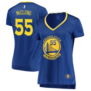 Golden State Warriors Fast Break Gold Mac McClung Royal Jersey - Icon Edition - Women's