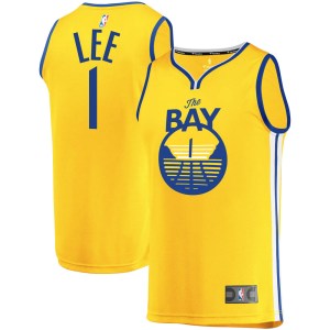 Golden State Warriors Fast Break Gold Damion Lee 2019/20 Jersey - Statement Edition - Youth