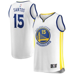Golden State Warriors Fast Break Gold Gui Santos White Jersey - Association Edition - Youth