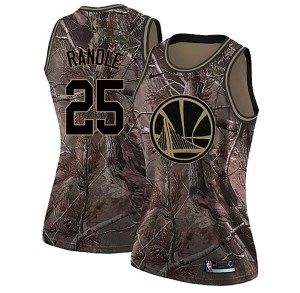 Golden State Warriors Swingman Gold Chasson Randle Custom Camo Realtree Collection Jersey - Women's