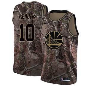 Golden State Warriors Swingman Gold Dragan Bender Custom Camo Realtree Collection Jersey - Youth