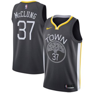 Golden State Warriors Swingman Gold Mac McClung Black Jersey - Statement Edition - Youth