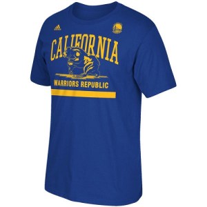 Golden State Warriors Gold Cali Bear T-Shirt - Royal - Men's