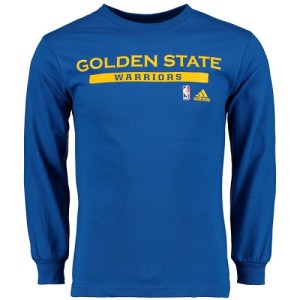 Golden State Warriors Gold Cut and Paste Long Sleeve T-Shirt - Royal - Men's