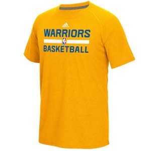 Golden State Warriors Gold On-Court Climalite Ultimate T-Shirt - - Men's
