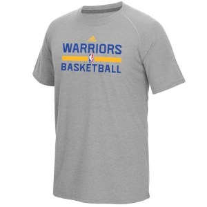 Golden State Warriors Gold On-Court climalite Ultimate T-Shirt - Gray - Men's