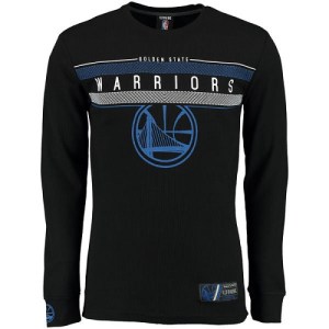 Golden State Warriors Gold UNK MVP Midtown Long Sleeve Thermal T-Shirt - Black - Men's