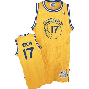 Golden State Warriors Authentic Gold Chris Mullin Throwback Jersey - Men's