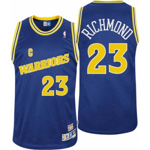 Golden State Warriors Authentic Blue Mitch Richmond Throwback Jersey - Men's