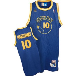Golden State Warriors Authentic Royal Blue Tim Hardaway New Throwback Jersey - Men's