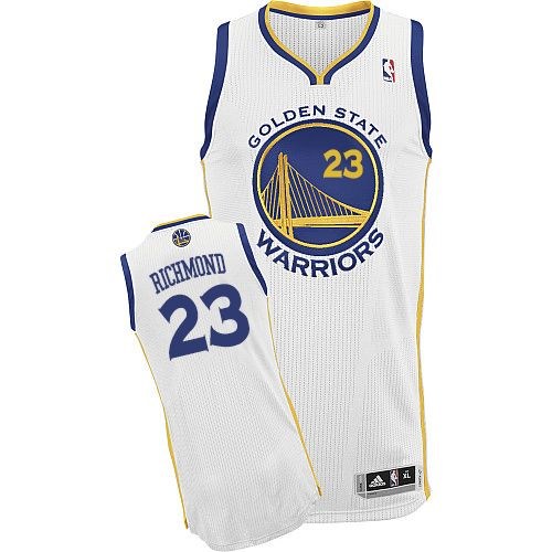 Adidas Golden State Warriors Authentic Gold Mitch Richmond White Home Jersey Men S